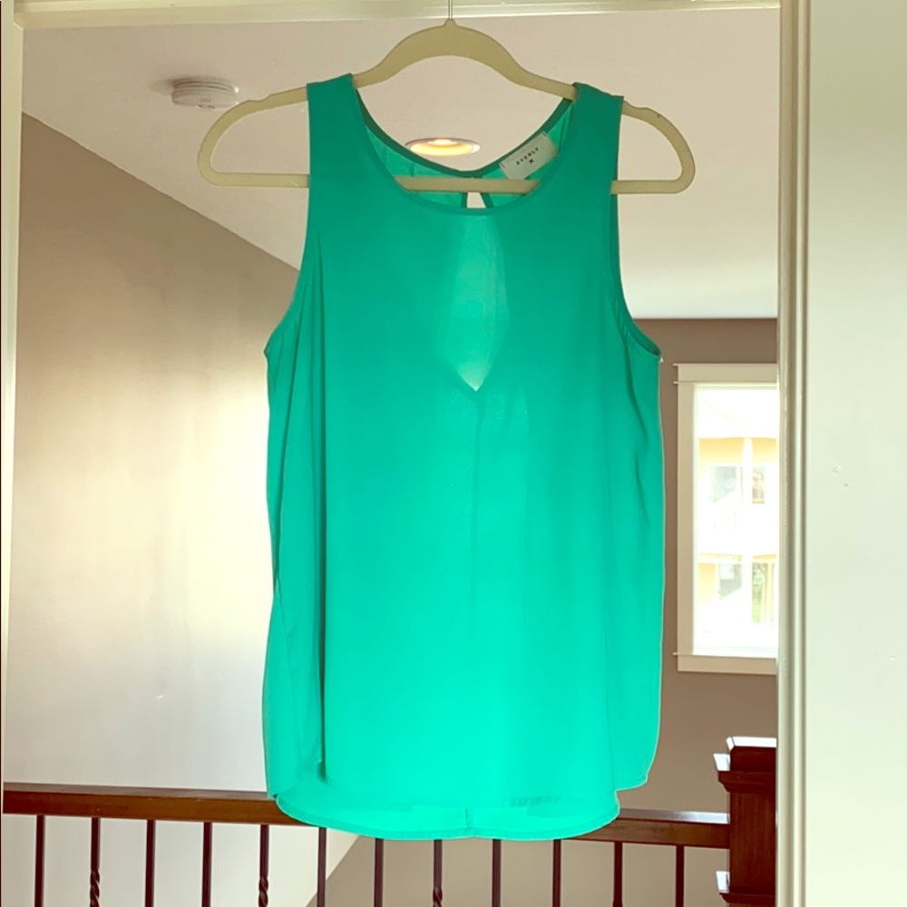 Green Everly Sleeveless Top